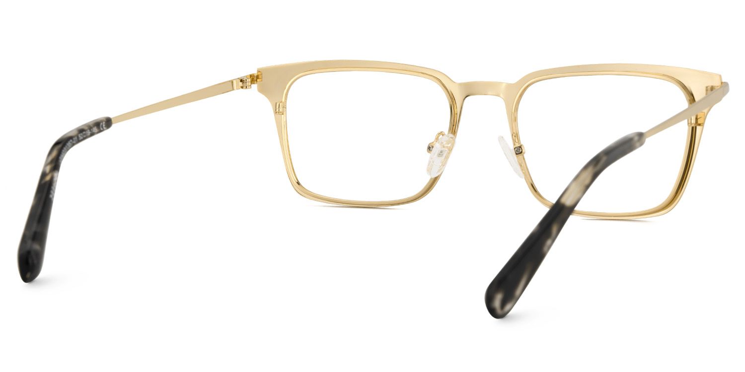 Chaney Noir Rectangle Lunettes4