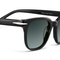 Rocco Noir Rectangulaire lunettes de soleil4