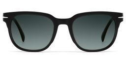 Rocco Noir Rectangulaire lunettes de soleil0