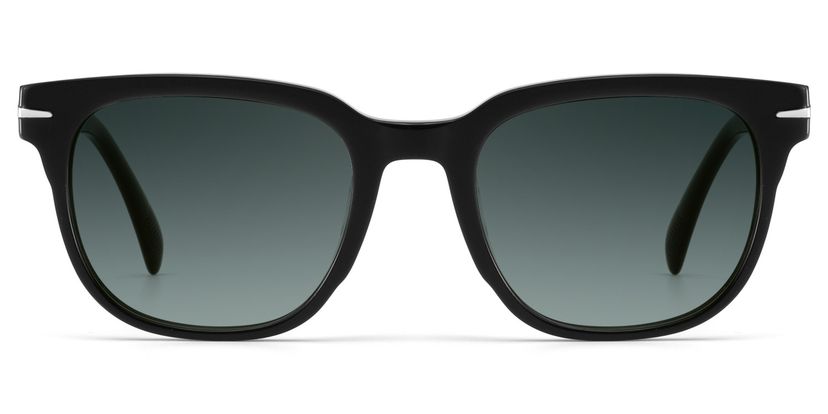 Rocco Noir Rectangulaire lunettes de soleil