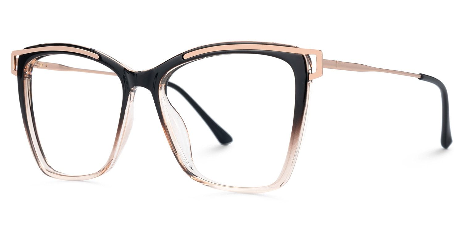 Krystle Noir-Marron Carré Lunettes2