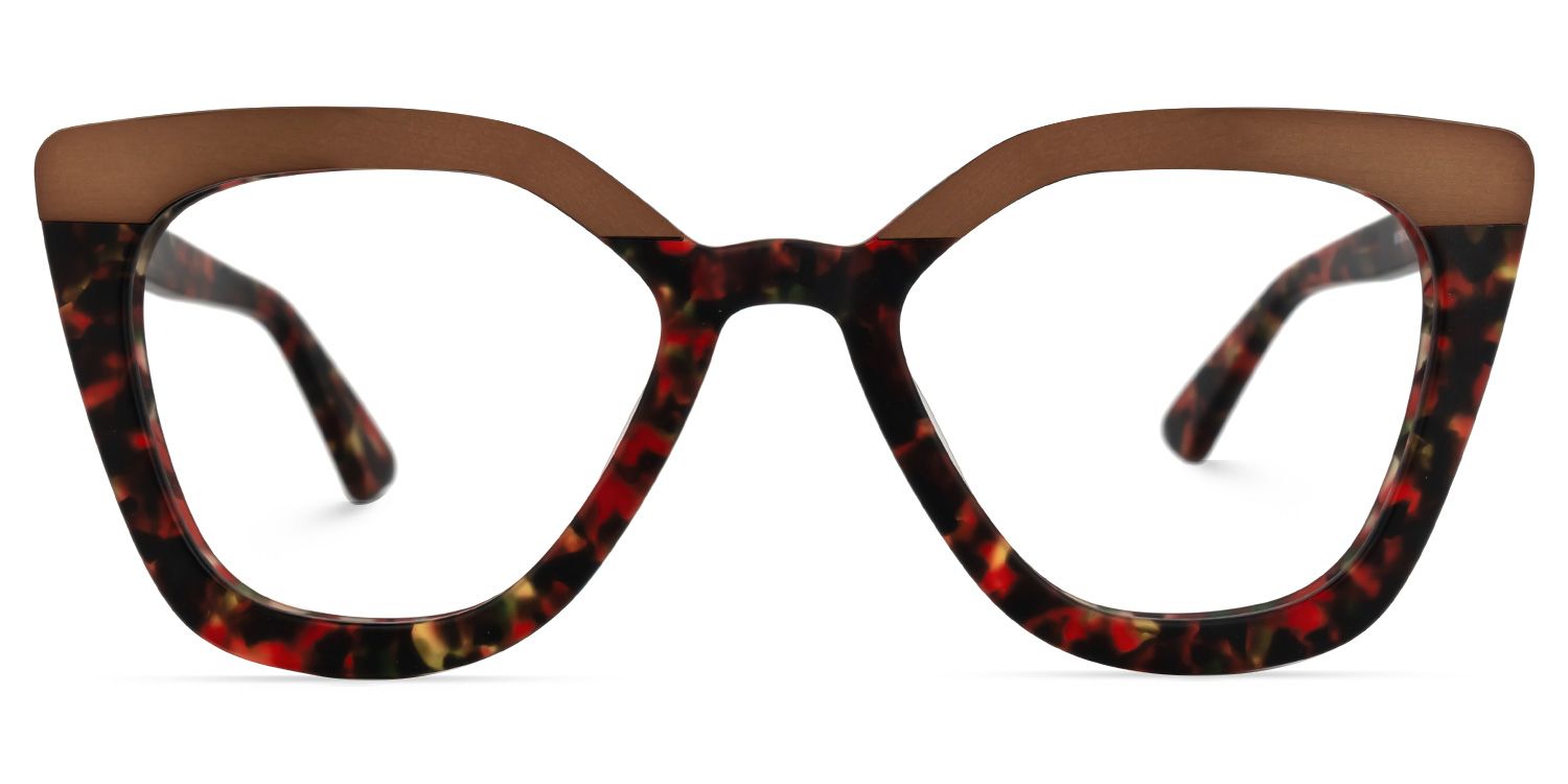 Palombi Rouge-Floral Cateye Lunettes0