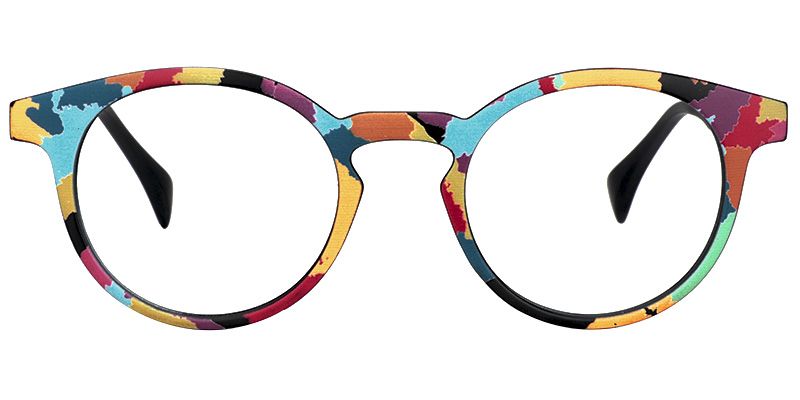 Minne Colorée Ronde lunettes