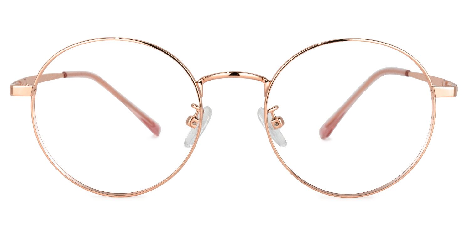 Emilia Lunettes rondes roses0