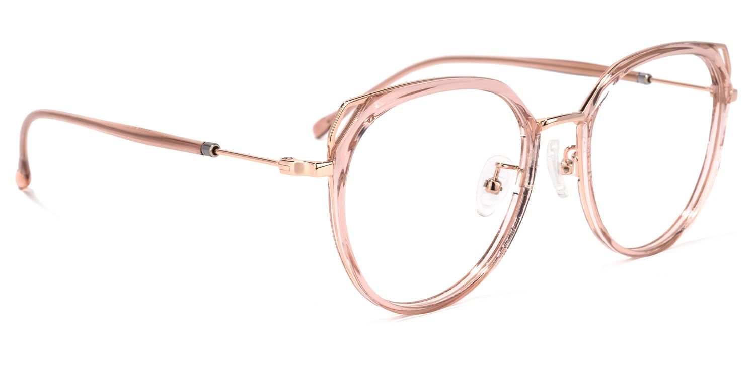 Ofelia Lunettes cateye en cristal rose2