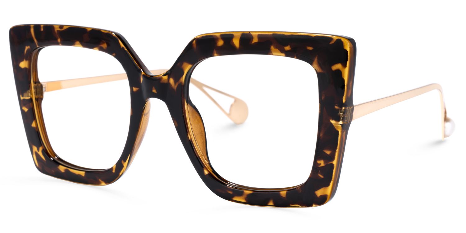 Qatar Tortue Or Carré Lunettes1