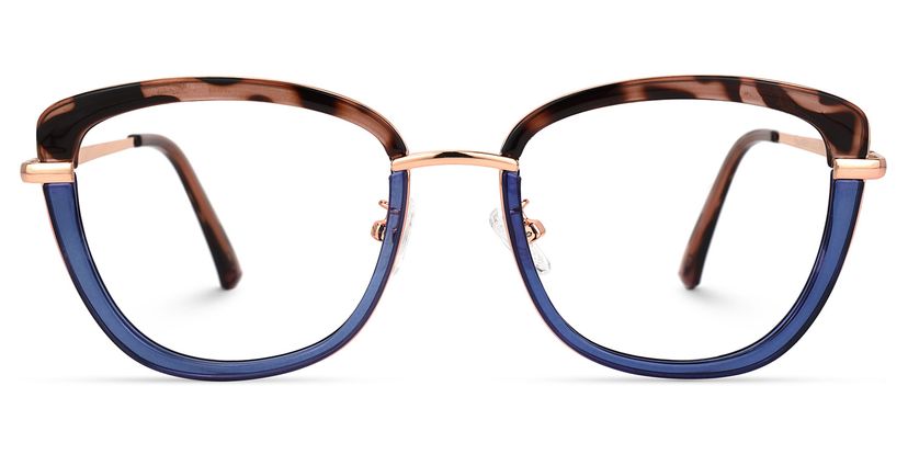 Adriana Bleu Browline lunettes