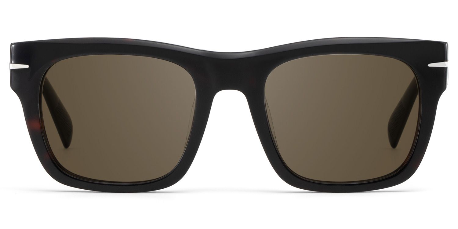 Renzo Rectangle Black Lunettes de soleil pour Femmes et Hommes | ZEELOOL FR0
