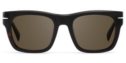 Renzo Black Rectangulaire lunettes de soleil0