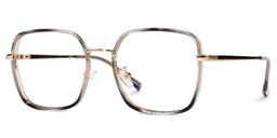 Werdau Gris-Noir Carré lunettes1