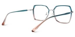 Burt Bleue Géométrique lunettes2