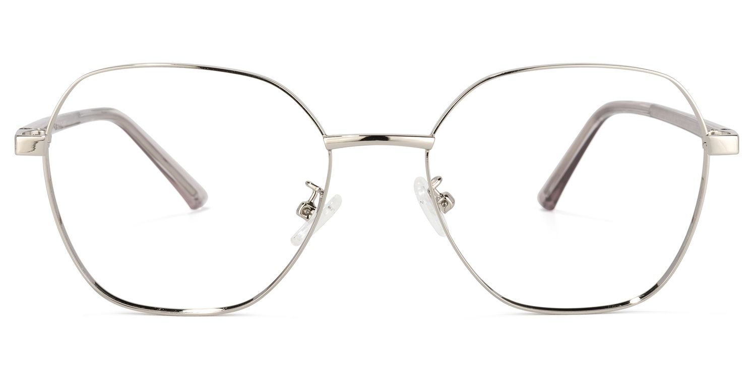 Perry Lunettes géométriques argentées0