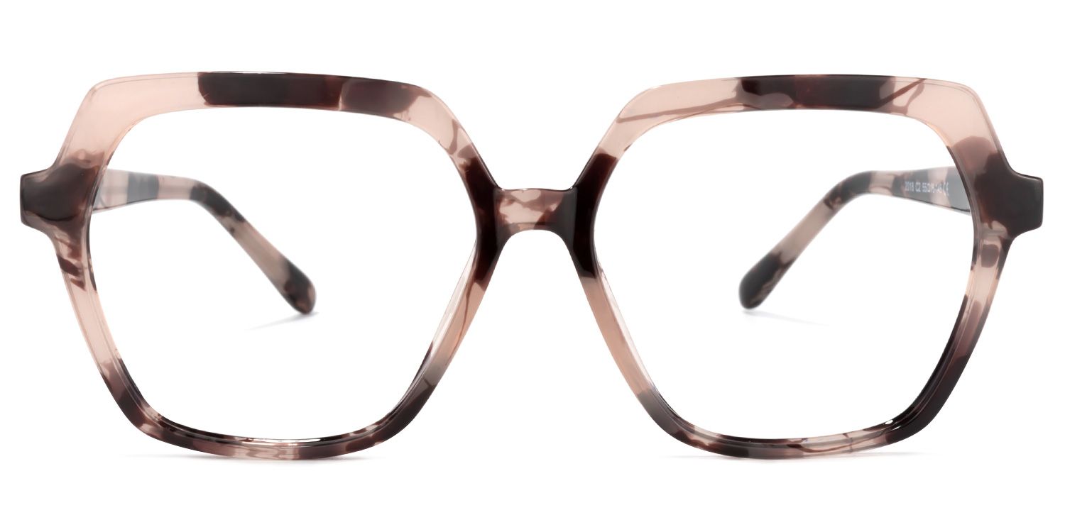 Norah Noir Rose Géométrique Lunettes0