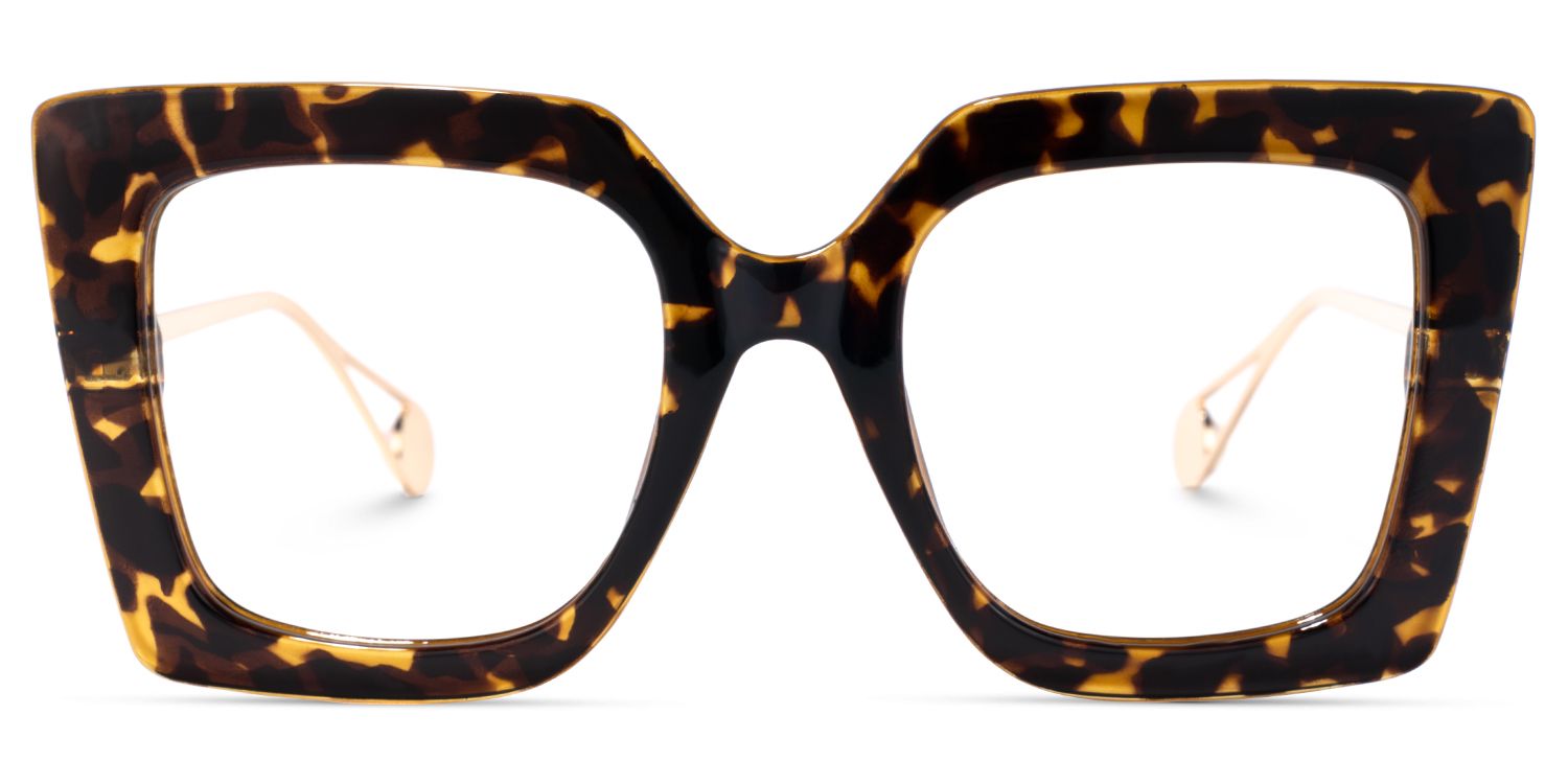 Qatar Tortue Or Carré Lunettes0