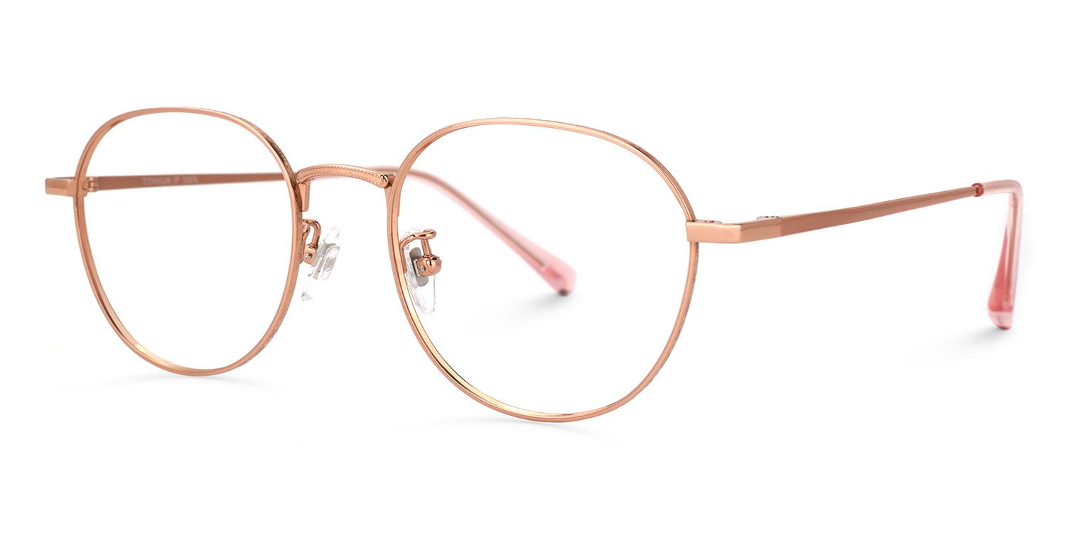 Abeni Rose Or Ronde Lunettes1
