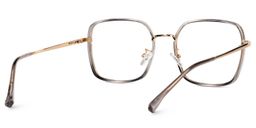 Werdau Gris-Noir Carré lunettes3