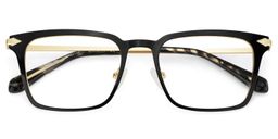 Chaney Noir Rectangulaire lunettes1