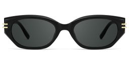 Lagoona Noir Cat-eye lunettes de soleil0
