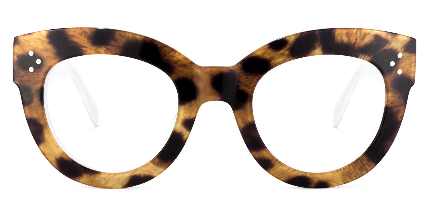 Torres Jaune Léopard Cat Eye Lunettes0