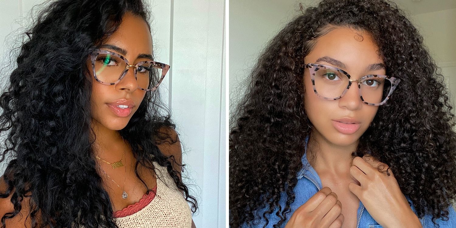 Martha Lunettes Cateye Rose à motif floral1