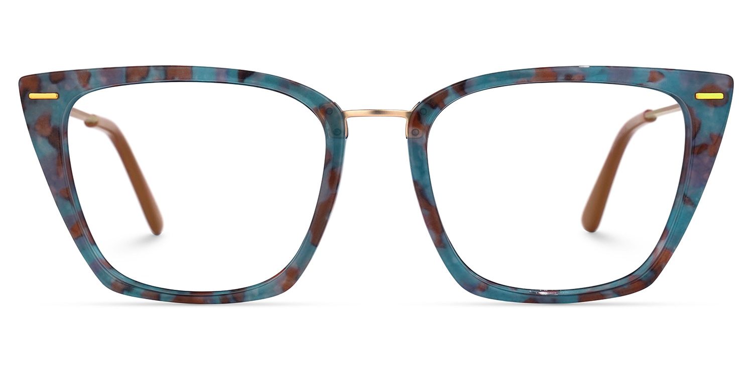 Katina Bleue-Floral Cateye Lunettes0