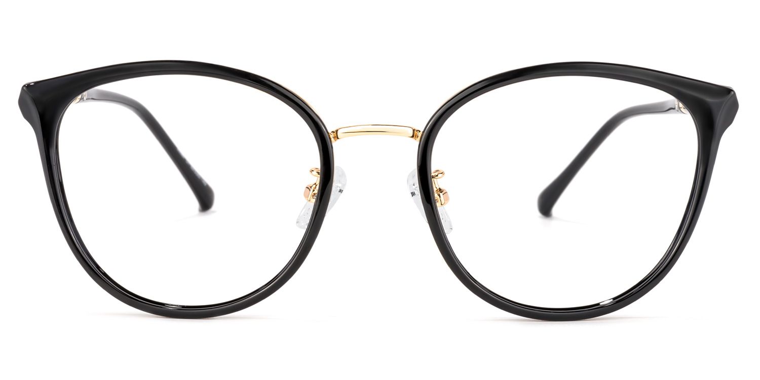 Zoe Lunettes rondes noires0