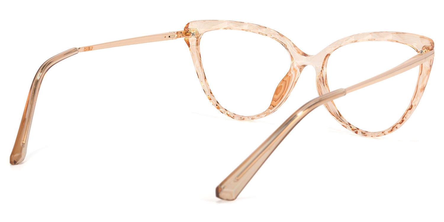 Lucas Beige Cateye Lunettes4