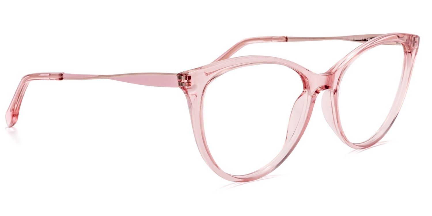 France Lunettes de cateye rose2