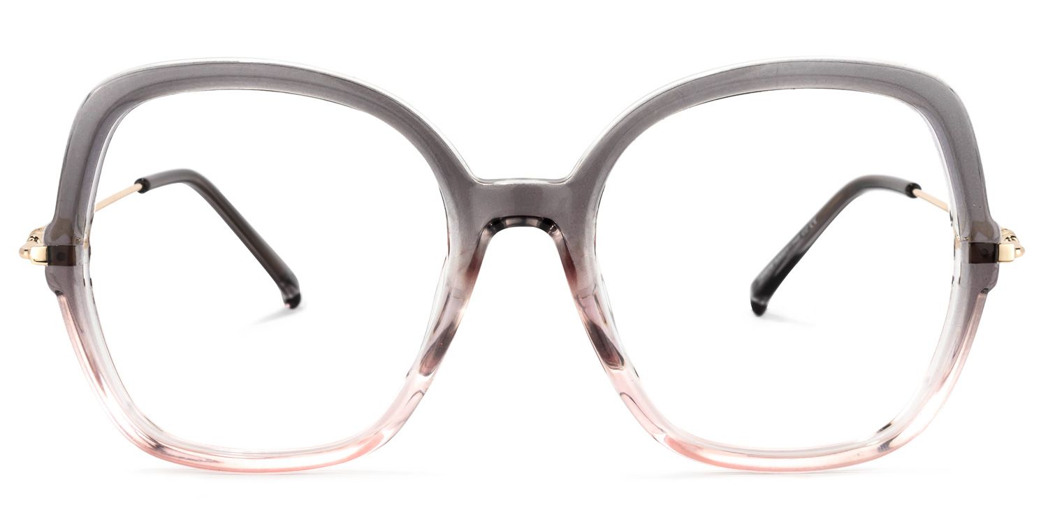 Quinn Gris Rose Cristal Carré Lunettes0