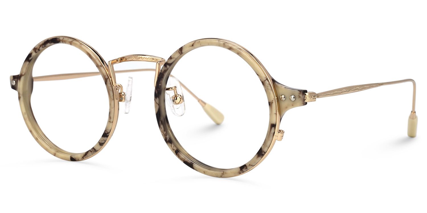 Hadassah Lunettes rondes jaunes 1