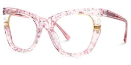 Pearl Rose Cat-eye lunettes3