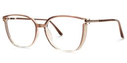 Rodz Marron Cristal Carré lunettes1