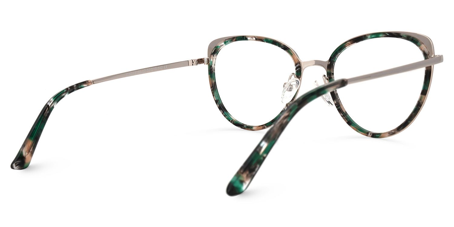 Vanesa Vert Tortue Cateye Lunettes3