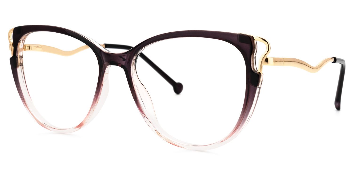 Yvette Violet Cateye Lunettes1