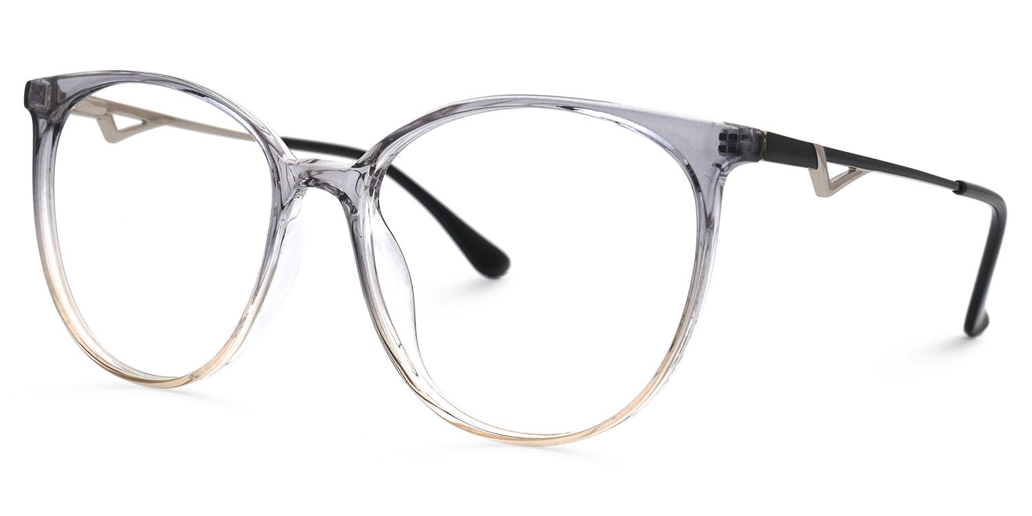 Rayne Gris Cristal Ronde Lunettes1