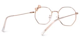 Kaitlyn Or Rose Géométrique lunettes3
