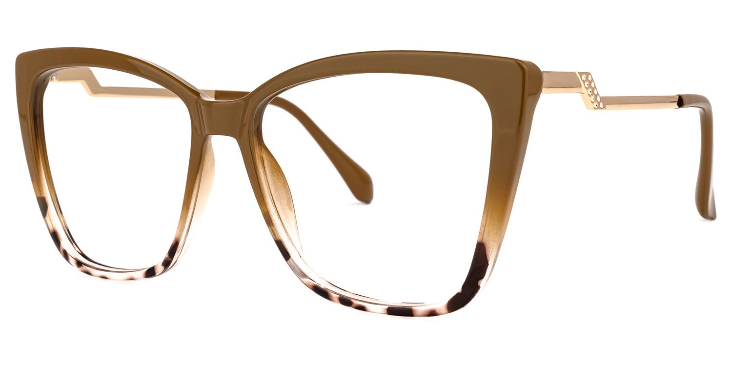 Awilda Marron Cateye Lunettes1