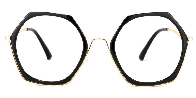 Haine Noir Géométrique Lunettes0