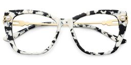 Victor Marbre Cat-eye lunettes2