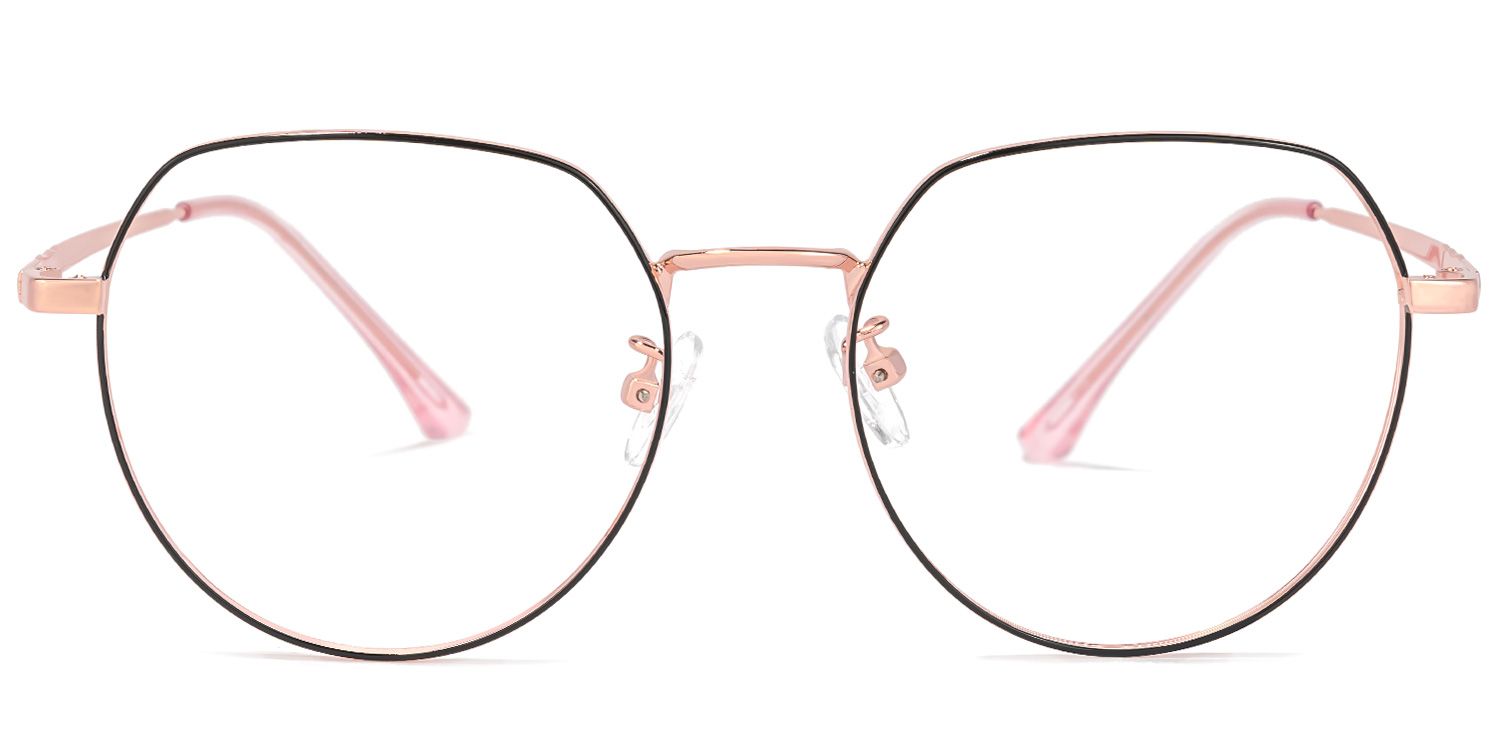Keart Lunettes Rose Noir Géométrique0