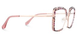 Cordaro Rose Léopard Carré lunettes3
