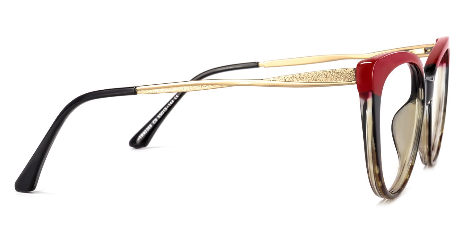 Marcus Rouge Cateye Lunettes3