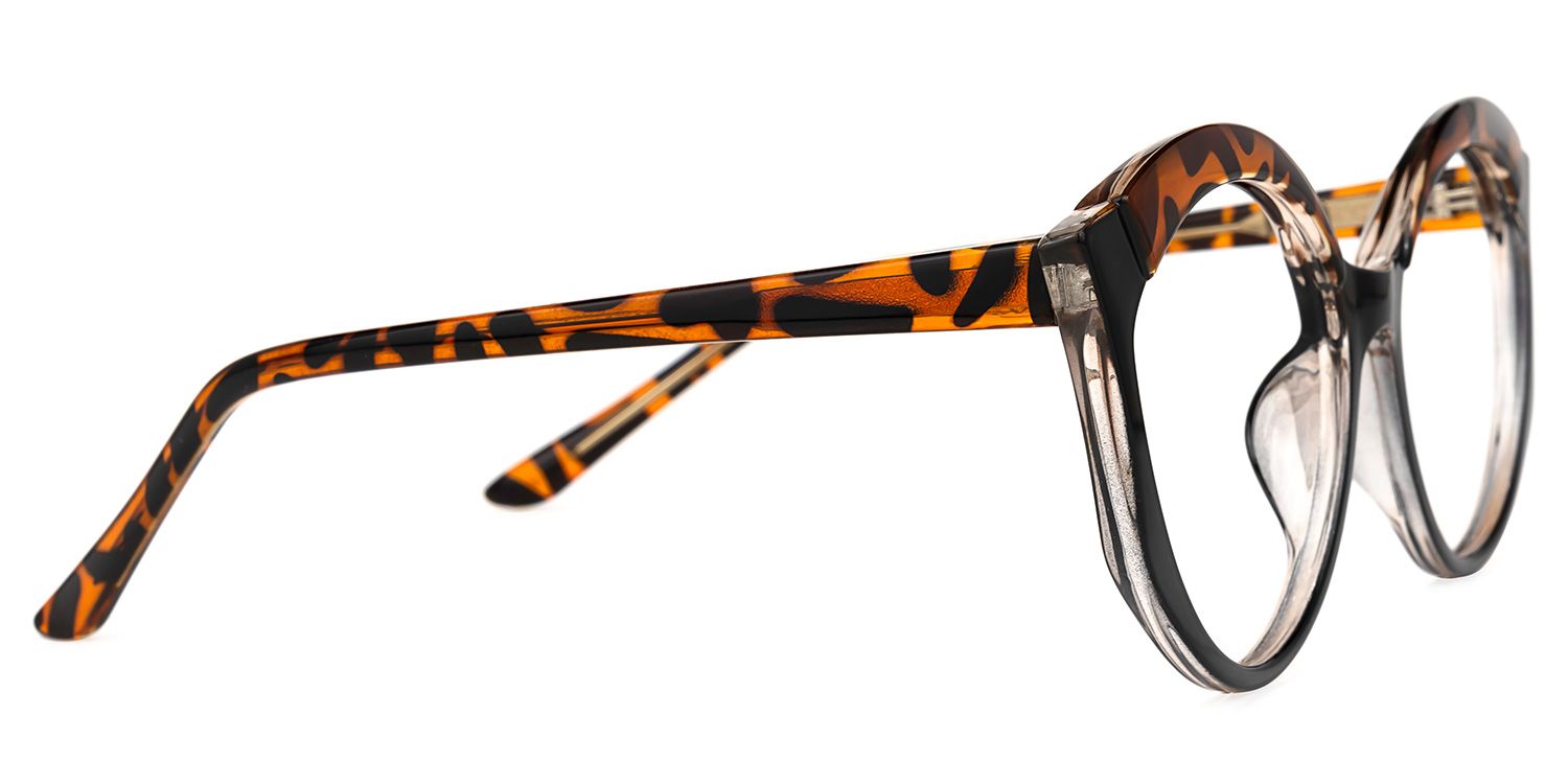 Charis Noir-Tortue Cateye Lunettes2