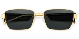 Aluna Or Rectangulaire lunettes de soleil1