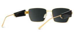 Aluna Or Rectangulaire lunettes de soleil4