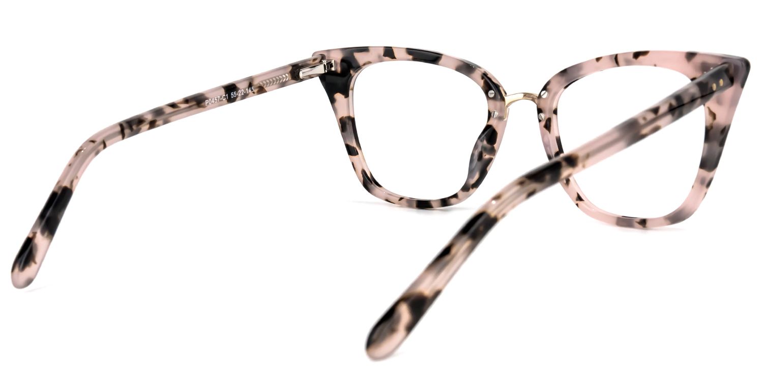 Martha Lunettes Cateye Rose à motif floral5