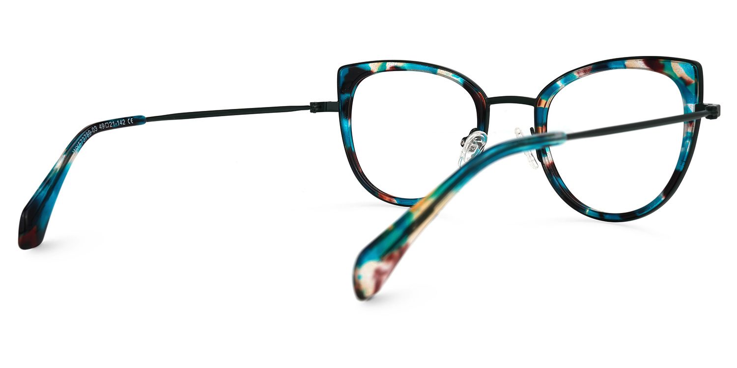 Taisha Vert Cateye Lunettes3