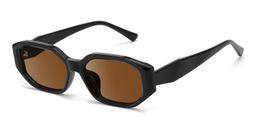 Kiara Noir Géométrique lunettes de soleil2
