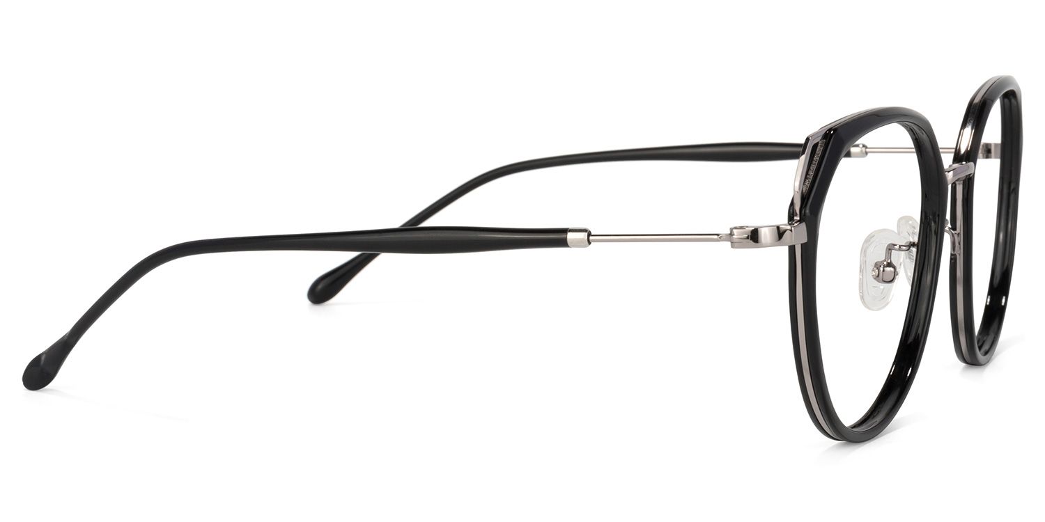 Ofelia Lunettes géométriques noires 2