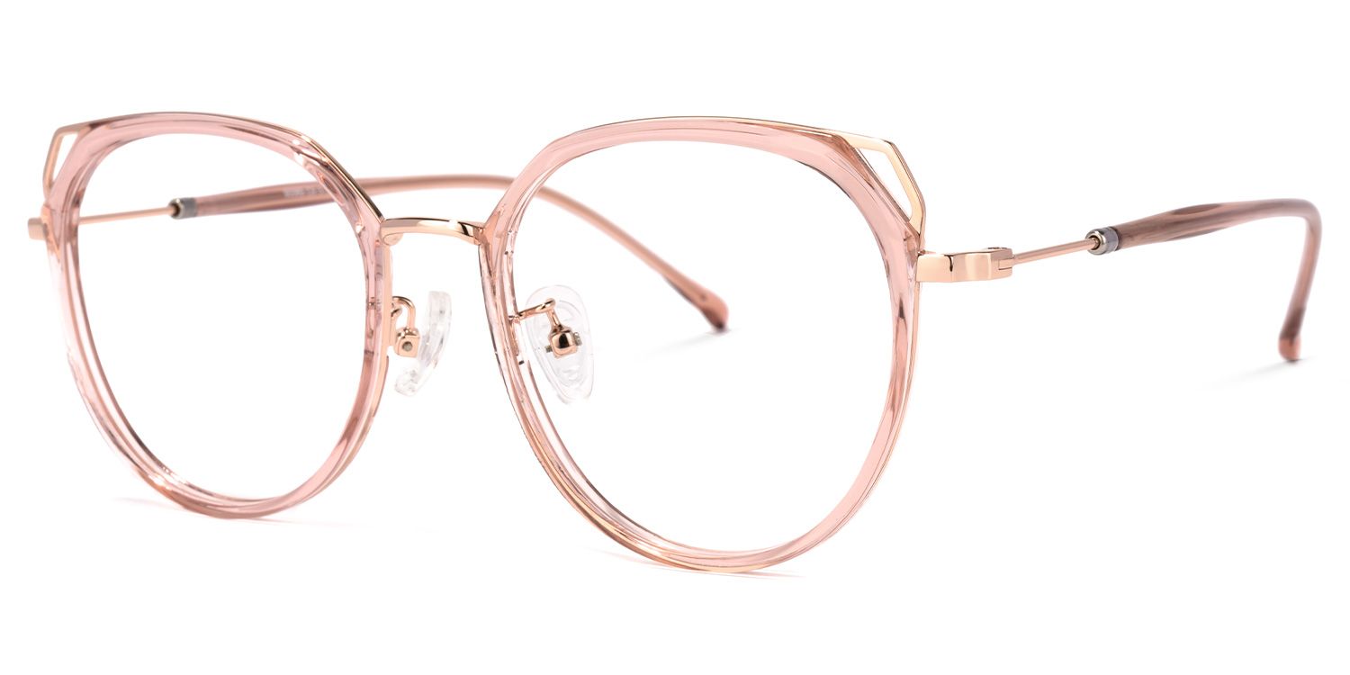 Ofelia Lunettes cateye en cristal rose1